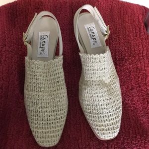 Open back breathable shoes 2 1/2” heels